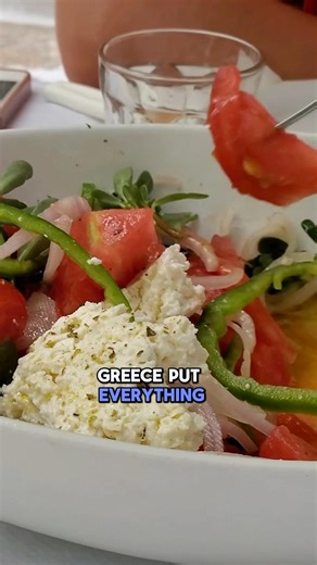 Was Greek salad the best invention? 🥰 #greek #greeksalad