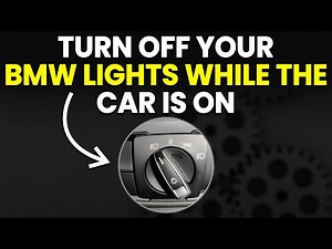 How To Turn Off Your BMW Lights While The Car Is On (Switch Off BMW Lights While The Car Is On)