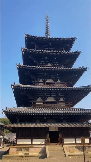 世界最古の木造建造物 法隆寺 #travel #景色綺麗 #文化財 #京都