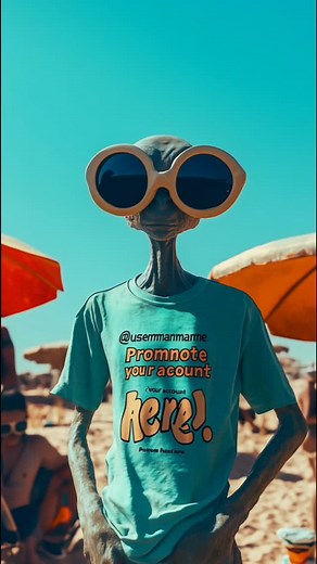 Alien at the beach #beachvibes #beach #alien | A-i