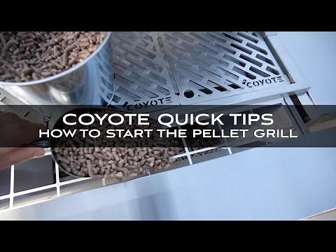 Coyote Quick Tips How To Start The Pellet Grill with The Outdoors Chef