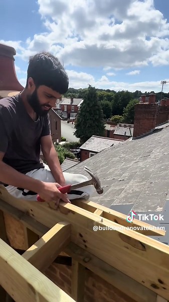 Loft conversion in Birmingham 🤩 Literally Just started the cold deck on this dormers flat roof. ln Sha Allah rubber roof , facias and trims will be completed tomorrow . The client had recently purchased their property and had it fully renovated and added a loft conversion to maximise the property's market value . If you're looking to increase your home's value, a loft conversion or extension is one of the best ways to do it. On average, it can add 25-30% to your property's worth. You get more l