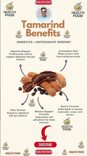 5 Amazing Health Benefits of Tamarind 🌿 #Tamarind #Superfoods #GutHealth #DigestiveHealth