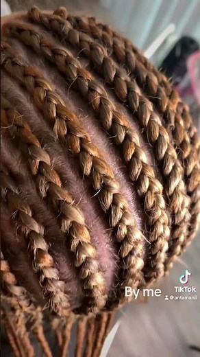 A simple Crochet install with goddess braids by me! #braids #crochet