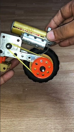 Let's build battery operated motorcycle 🏍️ from Meccano nuts and bolts fun #imalidotcom