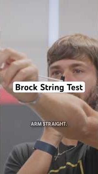 Assessing Depth Perception with the Brock String Test