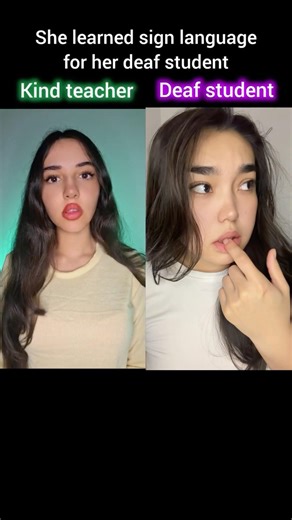 #pov “The teacher learned sign language for her deaf student.”✨#shortvideo #shorts #popular #duet