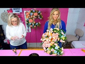 How to Make a Crescent Grapevine Wreath (Spring Floral DIY Tutorial)