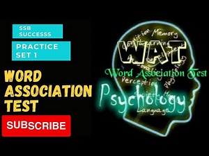 Word Association Test Practice Set-1| WAT | WAT Practice | SSB Interview SSB Interview Psychological