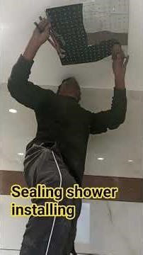 installing ceiling shower