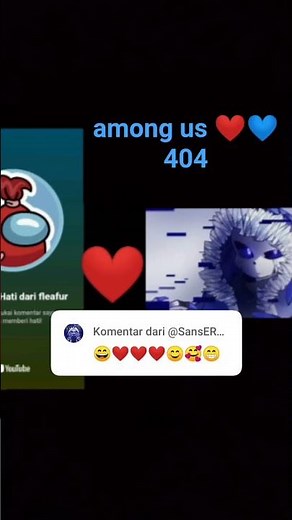 among us ❤💙 404