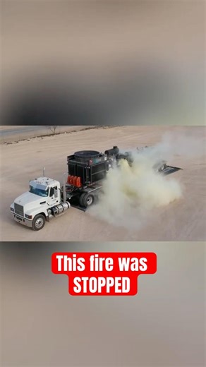 INSTANT Fire Protection on a Frac Pump! ⚡️ #shorts #fracking #oilandgas