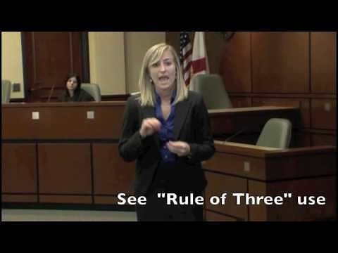 Professor Charles H. Rose III discusses how to deliver a closing argument, with examples.