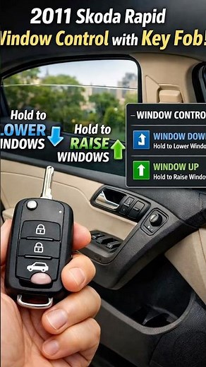 Skoda rapid window up and down key features
