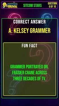 How Many Sitcom Stars Can You Name? Take This Trivia Challenge and Find Out! #Shorts