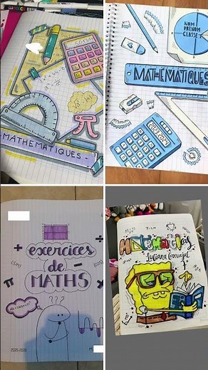 Idées de PAGE DE GARDE 2026/2027 #viral #ecole #dessin #cahier #college #school #faitepercer