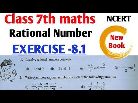 Class 7 chapter 8 exercise 8.1 ncert solutions rational number #education #youtube #maths