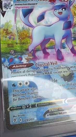 Glaceon Vmax Evolving Skies PSA 10