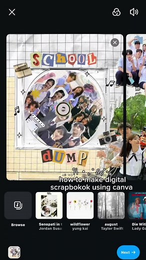 part 1| THOUGHTS ON HOW TO MAKE DIGITAL SCRAPBOOK USING CANVA #scrapbook #tutorial #canva #template #dump #fyp
