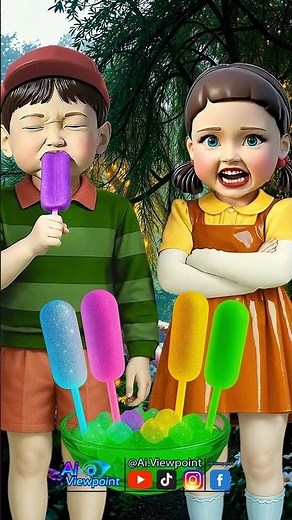 Squid Game AI Korean Ice Cream ASMR #squidgame #squidgame2 #ai #asmr