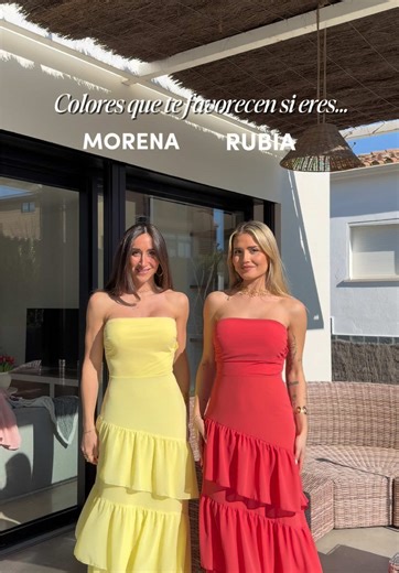 Colores que te favorecen si eres morena o rubia🥰🌷 #prom #graduate #invitada #invitadaperfecta #vestidos