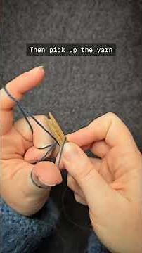 How to work long tail cast on in knitting #knittingtutorial