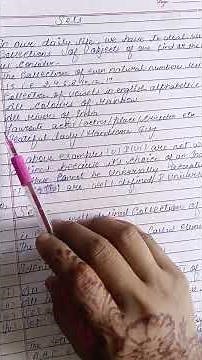 Class 11 maths|Set|Cardinal number|Types of set|ISC|CBSE|UP board.