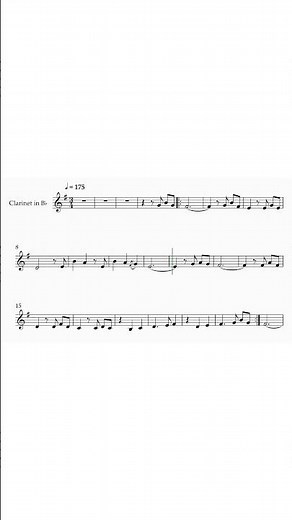 Married Life | Clarinet Sheet Music #sheetmusic #shots #clarinet