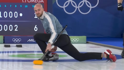 Norway finishes Olympics with 'spin-o-rama' curling shot