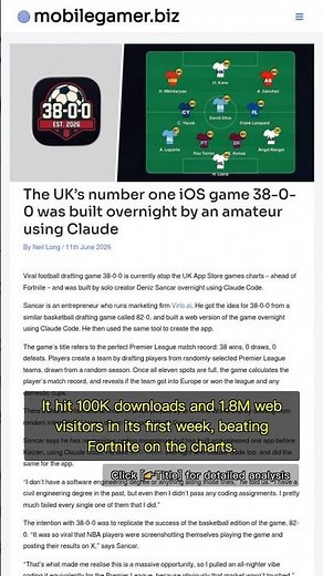 🧐👉 No CS Degree? He Built the UK’s #1 iOS Game Overnight #QixNewsAI