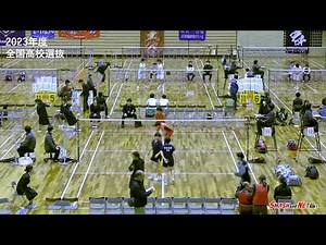 【高校選抜2023年度】女子団体決勝D2 砂川温香/長廻優茉(柳井商工) vs 石川乃乃葉/広瀬万倫(青森山田)