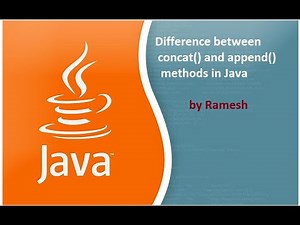 JAVA FAQ # 101 || Difference between concat() and append() methods in Java