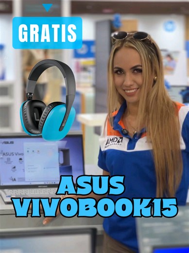 Tu ASUS Vivobook 15 viene con sorpresa. 🎧✨ Por la compra de tu laptop te llevas GRATIS audífonos con micrófono KLIP XTREME. Más productividad, más música, más todo. #Computron #ASUS #Laptop #Vivobook15 #KlipXtreme
