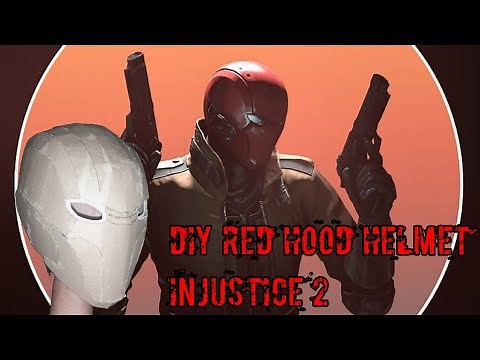 Make Injustice 2 Red Hood Helmet with Cardboard (DIY TUTORIAL WITH TEMPLATES)