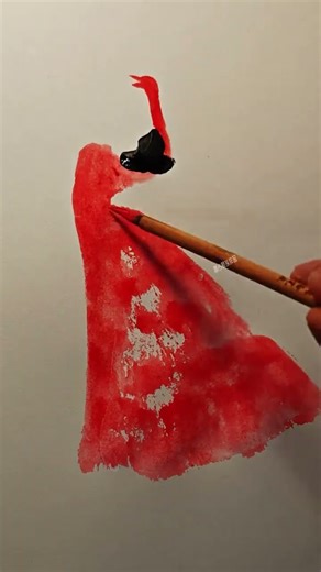 The peacock dance in my mind #traditional Chinese painting #national style #learn painting together