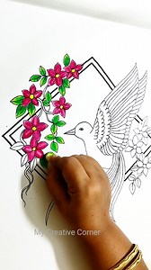 94K views · 580 reactions | Humming bird ( Super Advanced Level) CLASS TIME WORK❤ #onlinedrawingclassesforkids #allfollowers #mycreativecorner #highlights | My Creative Corner | Facebook