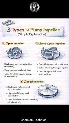 Three Types of Pump Impeller #pumps #impeller