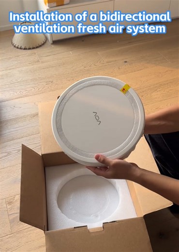 Installation of a bidirectional ventilation fresh air system.#freshairventilator #ventilationsystem
