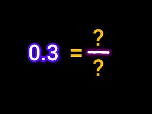Express 0.3 in the form of p/q|Convert 0.3 to Fraction|Math Tutorial for US Students & Educators