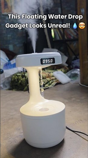Anti Gravity Water Droplet Humidifier 😍 Cool Mist Room Decor | Futuristic Desk Gadget