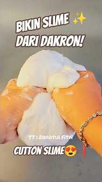 HOW TO MAKE CUTTON SLIME USING DAKRON 💁🏻‍♀️❗#slime