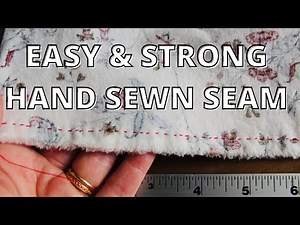 Hand Sewing Tutorial (LEFT HANDED): Easy and Strong Seam