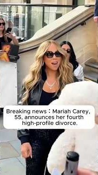 Breaking news Mariah Carey,55, announces her fourthhigh-profile divorce.