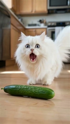 “Cat vs Cucumber – The Funniest Moment!” 🐱🥒