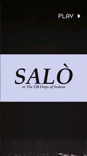 Salò, or the 120 Days of Sodom - 1975 #asmr #asmrsounds #asmrvideo #horror #horrormovies #retro
