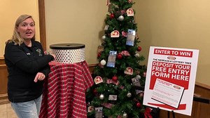 Have you heard about the Nebraska Lottery tree at the Tangier Shrine Feztival of Trees? You get a FREE entry to win it with your paid admission! (Entry form must be completed by an adult, age 19+)! Watch the video to learn more! 🎄🎅🏻 #HollyJollyJackpot | Tangier Shrine