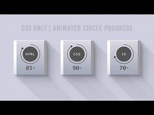 Animated Circular Progress Bar Using Html CSS Only