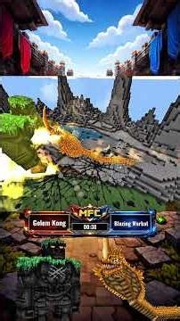 Golem Kong vs Blazing Warbat in Minecraft #minecraft #minecraftusa #minecraftmobbattle #battle #game