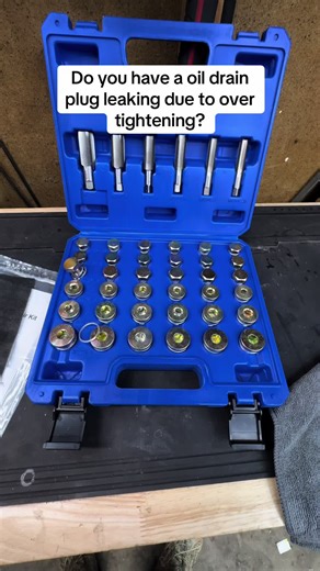 Oil drain plug repair kit. This kit will save your wallet #oilchange #carrepairtools #oildrainplugrepairkit #mechanictools #autorepair