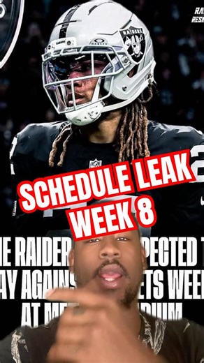 #Raiders WILL PLAY #jets week 8 at metlife